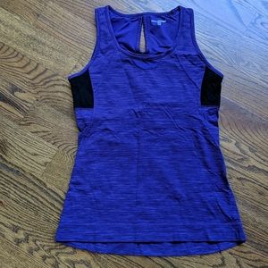 Purple sports tank top